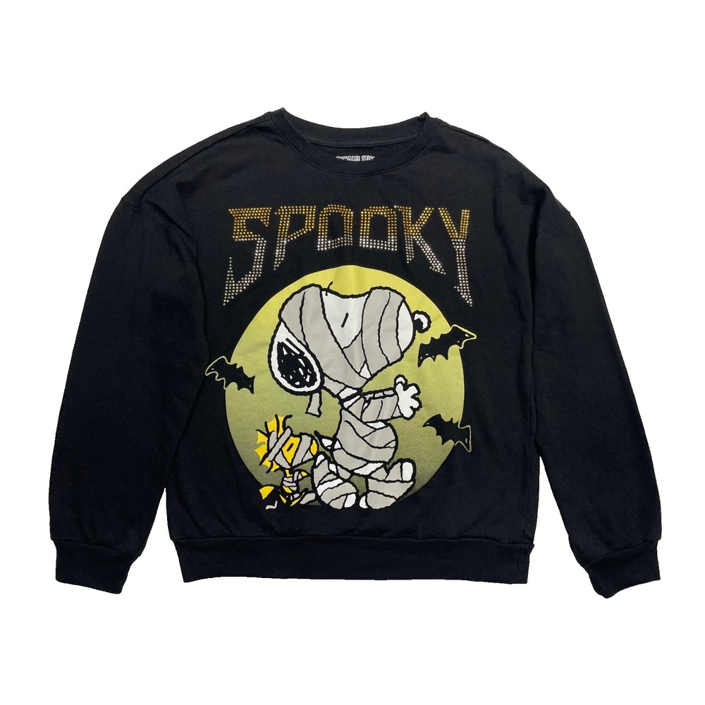 Peanuts Snoopy Spooky Mummy Sweatshirt Women's Medium Crewneck